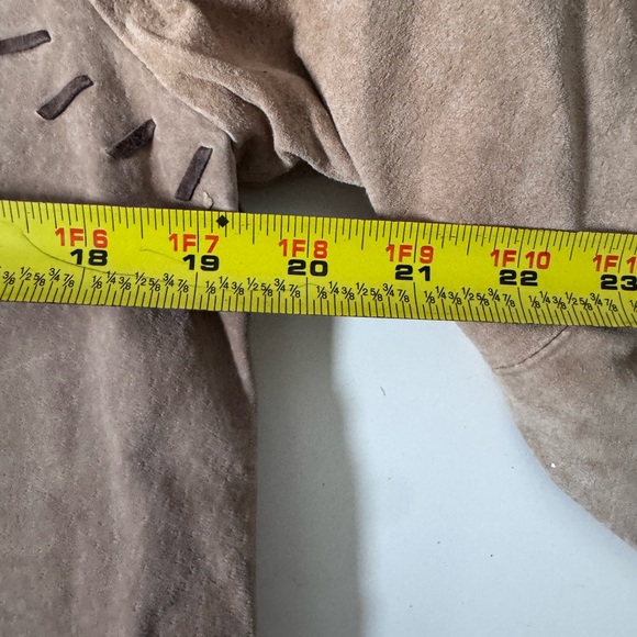 NWT Quacker Factory Safari Jacket Women’s X-Small Suede Leather Full Zip - Picture 11 of 13